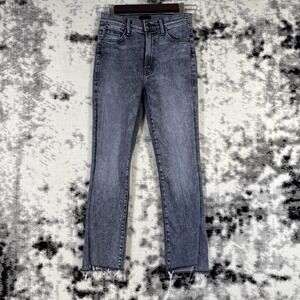 Pristine Mother The Insider Crop Step Fray Jeans Womens Size 26 Train‎ Stops